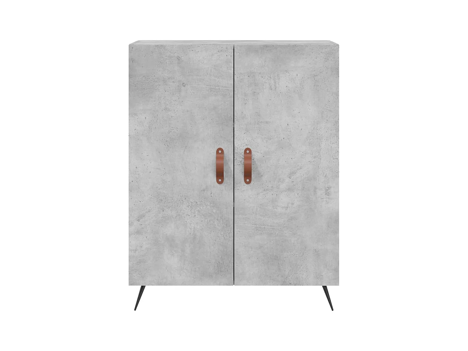 Aparador buffet cómoda armario mueble organizador cocina salón salón alto 69,5 x 34 x 180 cm madera contrachapada gris 02_0034520