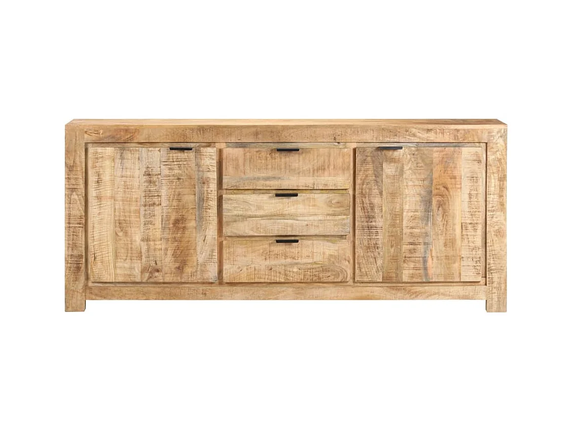 bahut commode armoire bois marron 175 x 40 x 75 cm 02_0029561