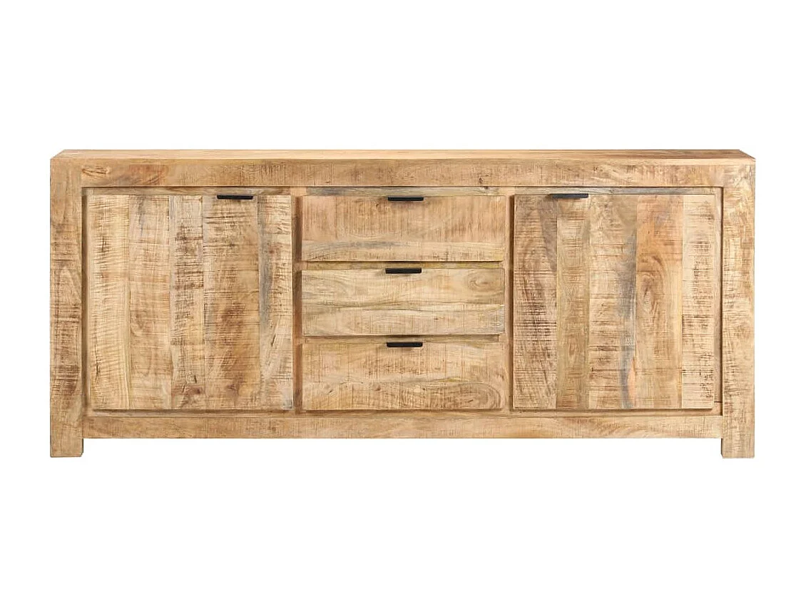 bahut commode armoire bois marron 175 x 40 x 75 cm 02_0029561