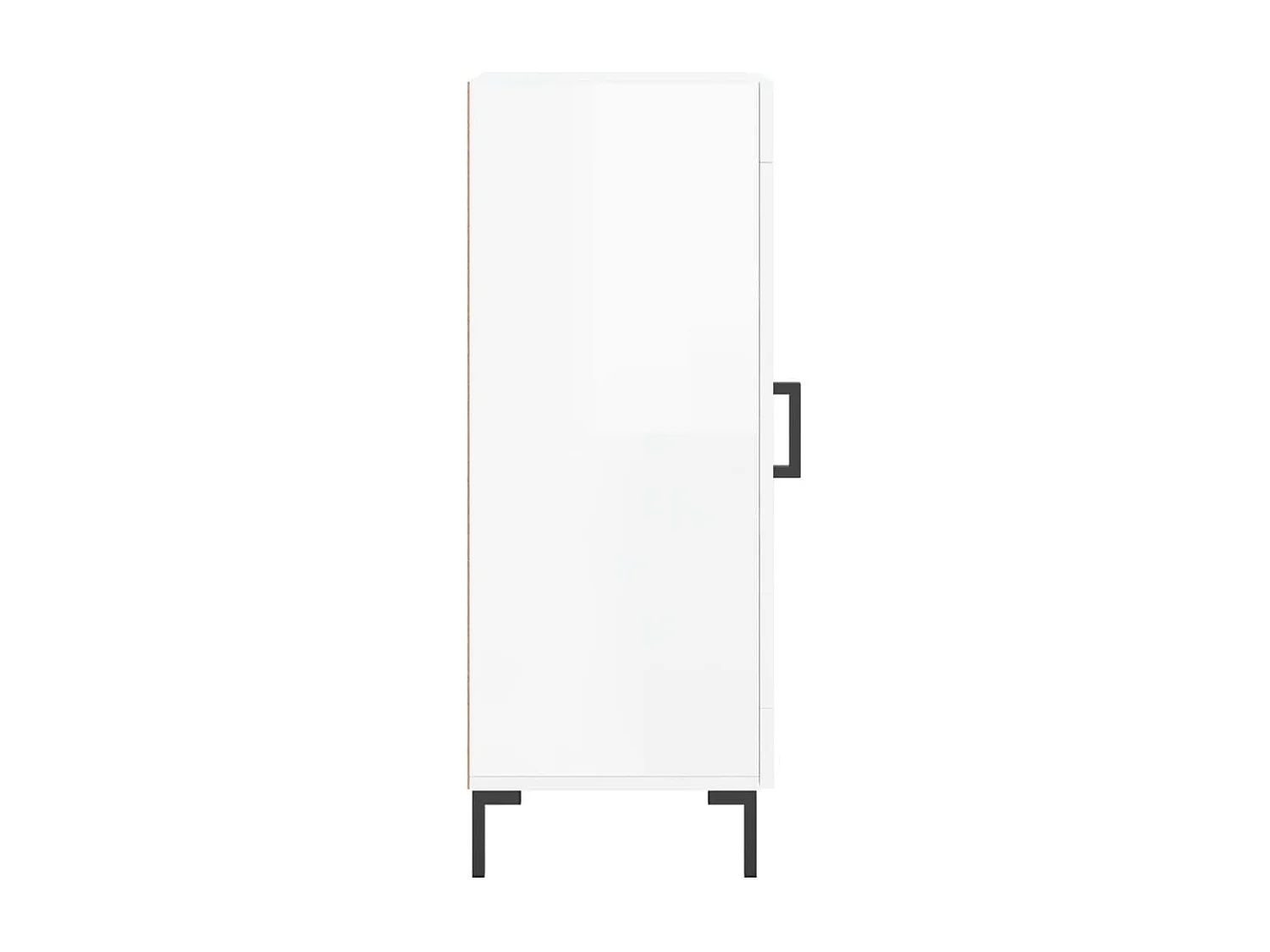 Buffet aparador cômoda armário unidade de armazenamento organizador cozinha sala brilhante 34,5 x 34 x 90 cm madeira trabalhada branca 02_0030632