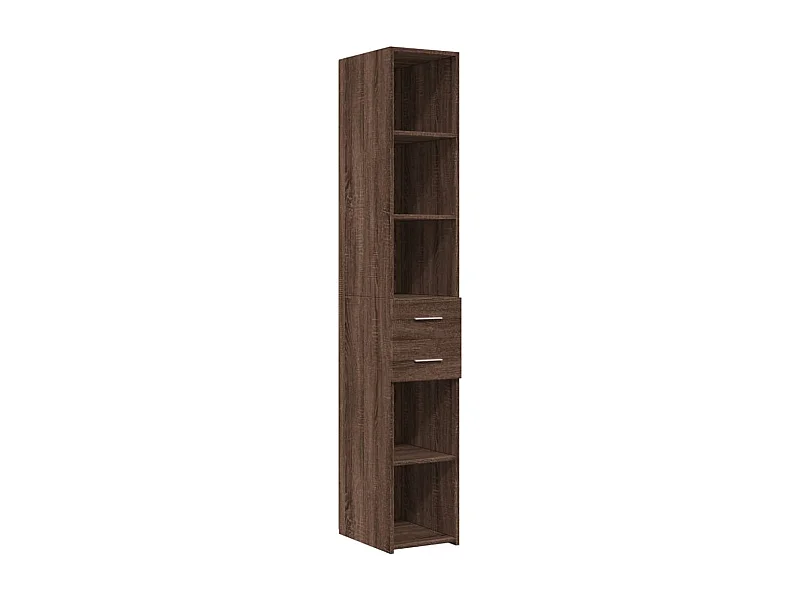 bahut commode armoire bois marron 30 x 42.5 x 185 cm 02_0033575