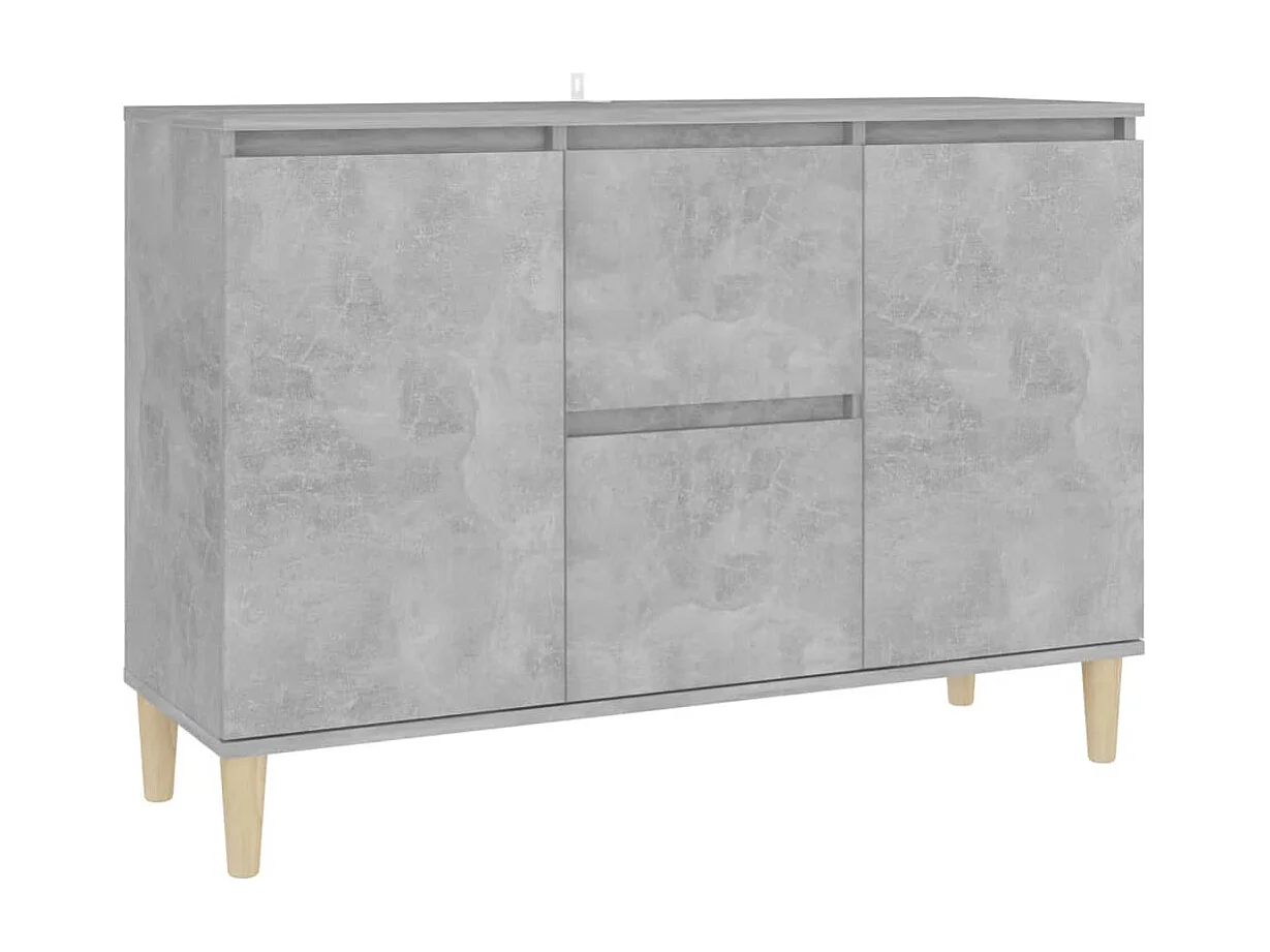 Credenza buffet cassettiera mobile contenitore organizer cucina soggiorno soggiorno 101 x 35 x 70 cm derivati ​​del legno grigio 02_0031833