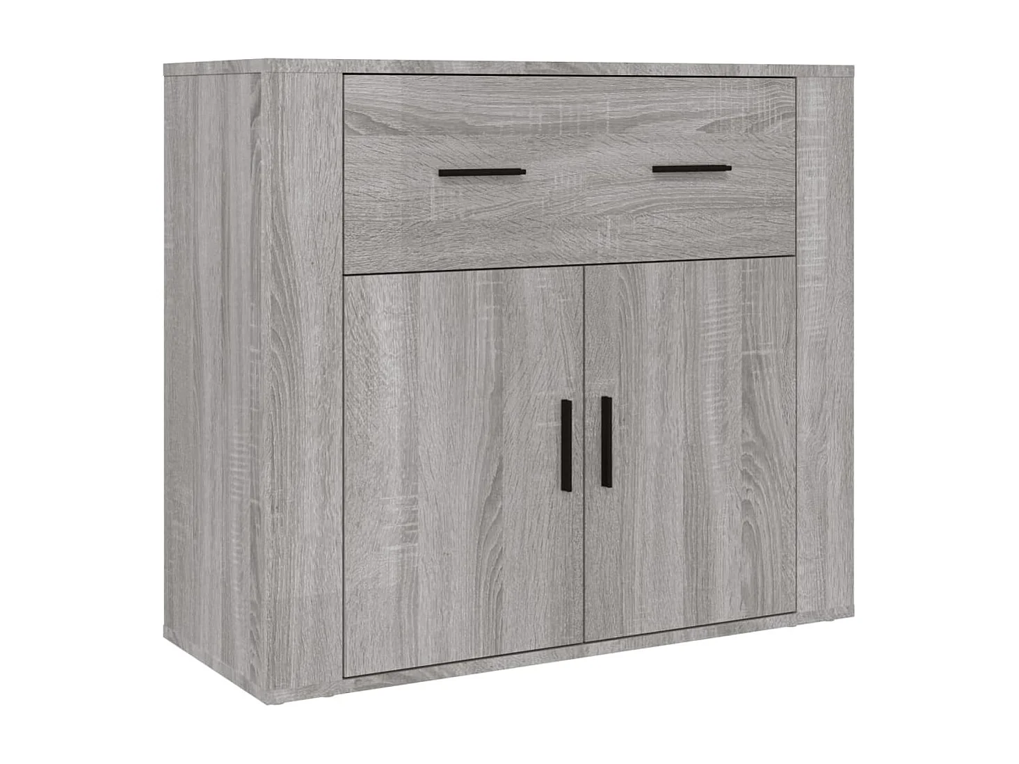 Buffet credenza cassettiera mobile contenitore organizer cucina soggiorno soggiorno alto sonoma derivati ​​del legno grigio 02_0035639