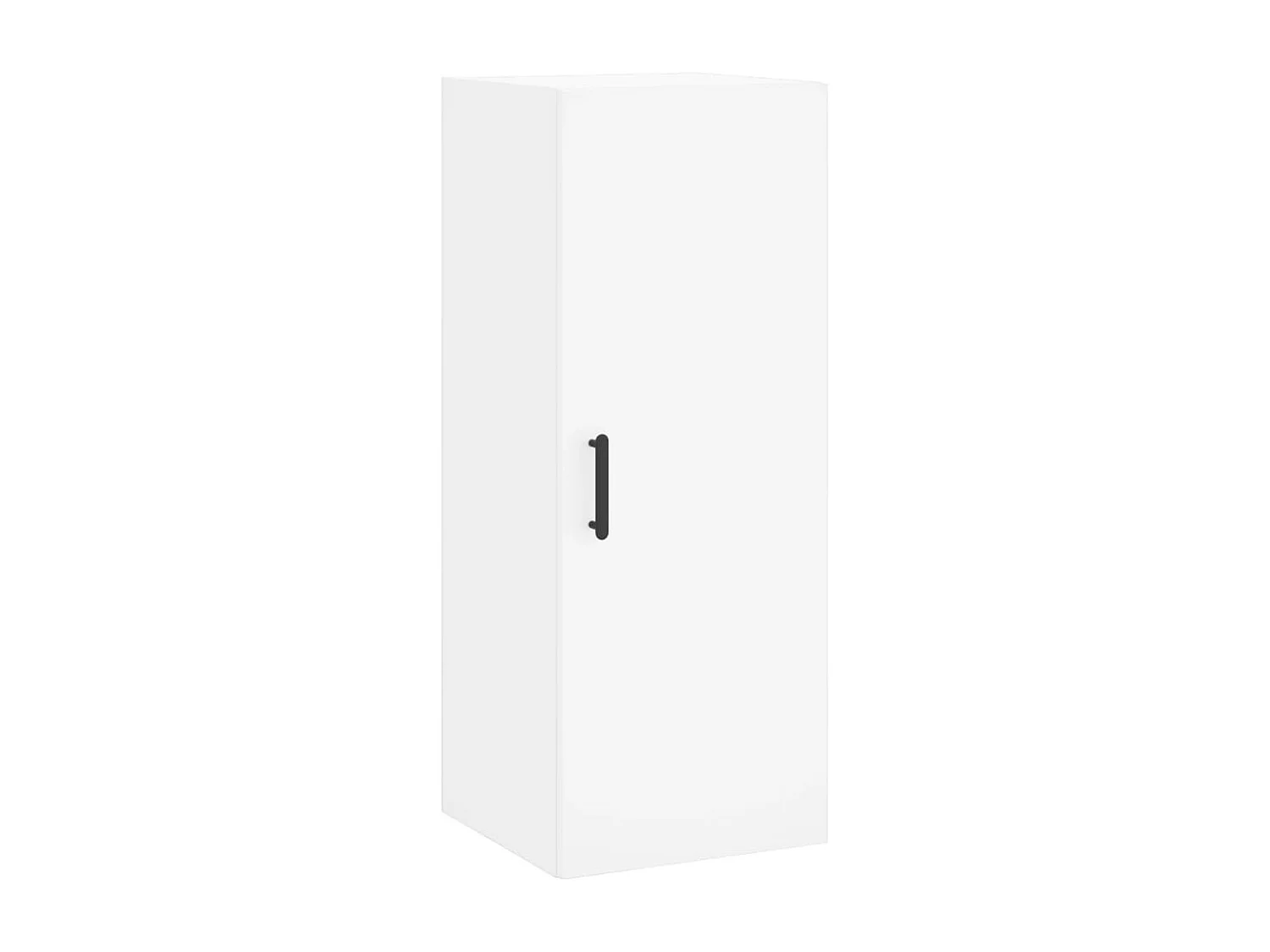 Aparador buffet cómoda armario mueble organizador cocina salón salón alto 34,5 x 34 x 180 cm madera contrachapada blanco 02_0032287