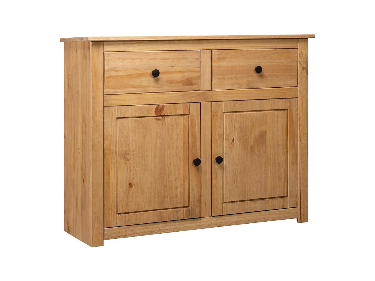 Aparador cómoda cómoda armario mueble organizador cocina salón salón 93 x 40 x 80 cm Pino macizo Surtido Panamá marrón 02_0029669