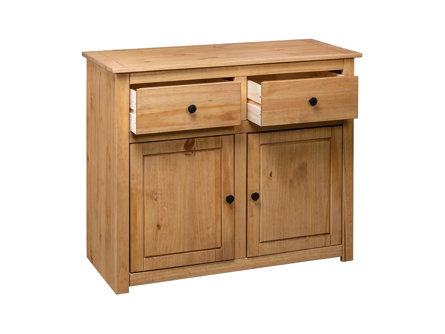 Aparador cómoda cómoda armario mueble organizador cocina salón salón 93 x 40 x 80 cm Pino macizo Surtido Panamá marrón 02_0029669