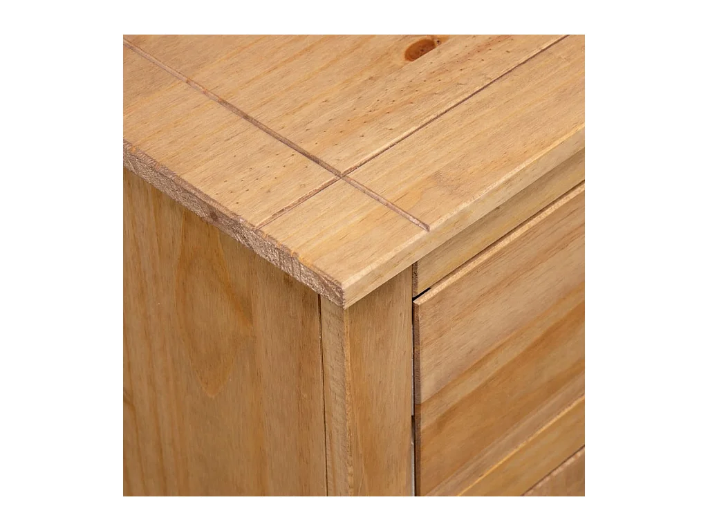 Aparador cómoda cómoda armario mueble organizador cocina salón salón 93 x 40 x 80 cm Pino macizo Surtido Panamá marrón 02_0029669