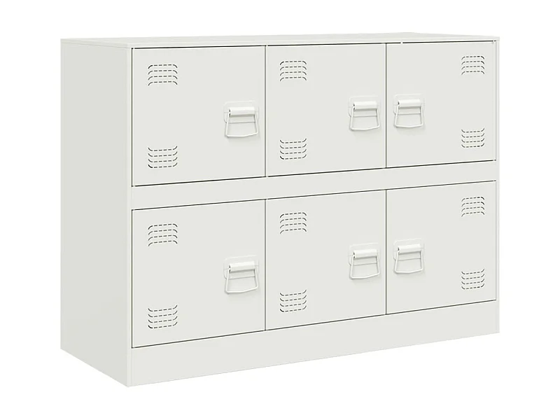 Aparador cómoda cómoda armario mueble organizador cocina salón salón 99 x 39 x 73 cm acero blanco 02_0030543