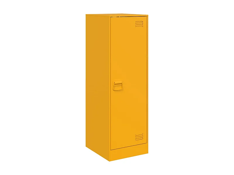 Buffet aparador cômoda armário unidade de armazenamento organizador cozinha sala sala amarelo mostarda 34,5 x 39 x 107 cm aço amarelo 02_0035689