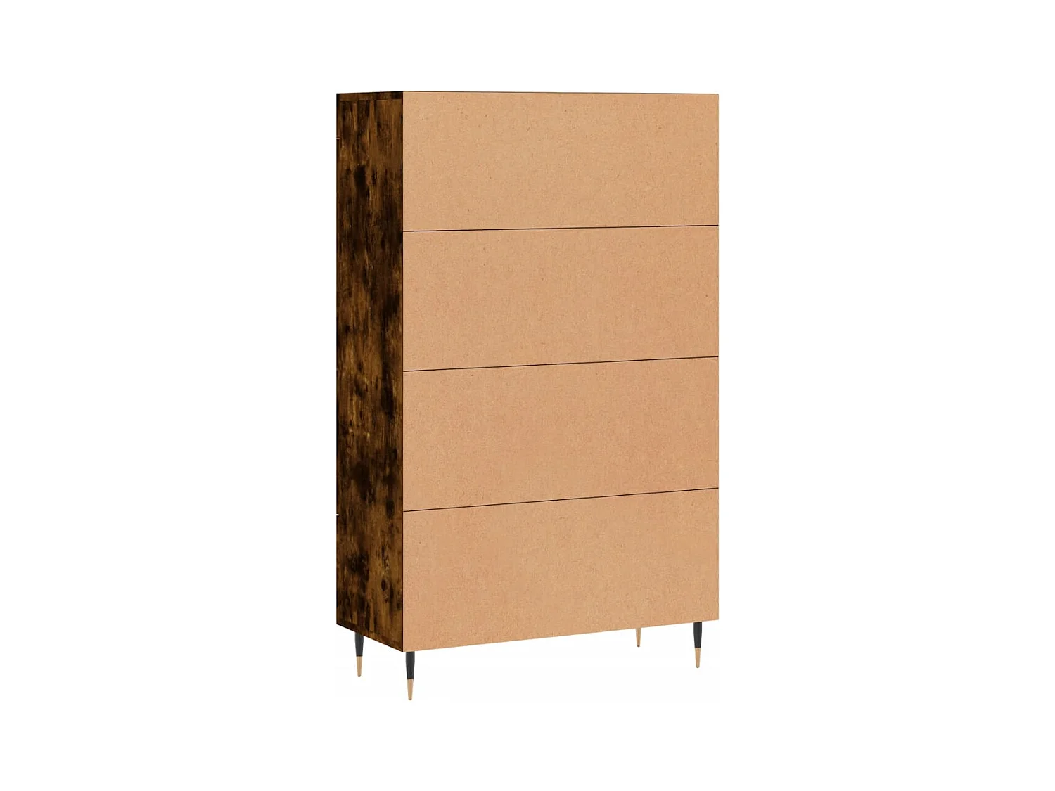 Credenza buffet cassettiera mobile contenitore organizer cucina soggiorno soggiorno alto 69,5 x 31 x 115 cm derivati ​​del legno marrone 02_0033395