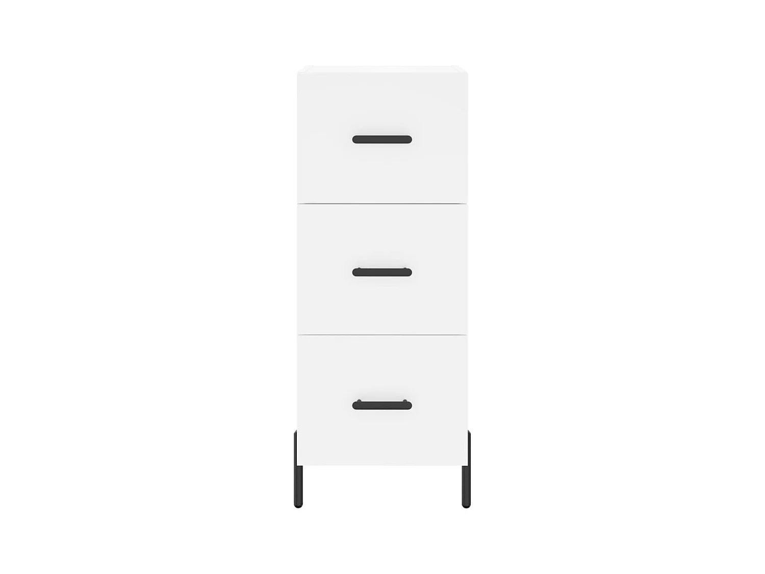 Credenza buffet cassettiera mobile contenitore organizer cucina soggiorno soggiorno 34,5 x 34 x 90 cm derivati ​​del legno bianco 02_0030258