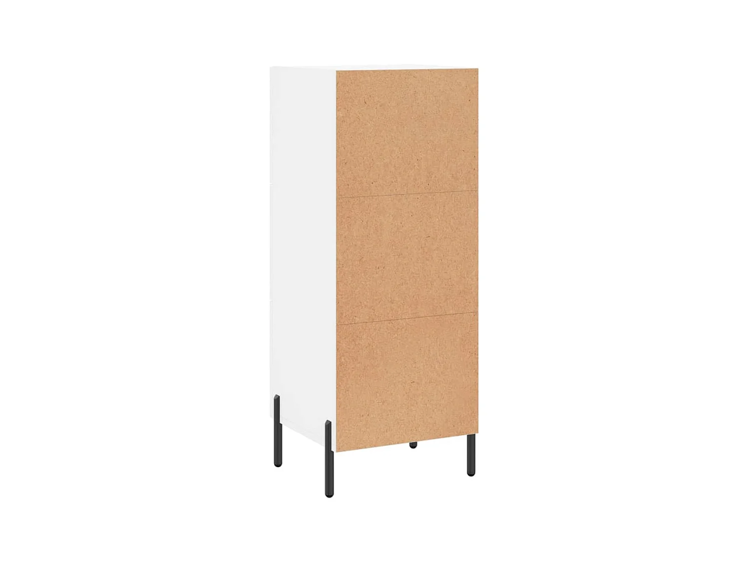 Credenza buffet cassettiera mobile contenitore organizer cucina soggiorno soggiorno 34,5 x 34 x 90 cm derivati ​​del legno bianco 02_0030258