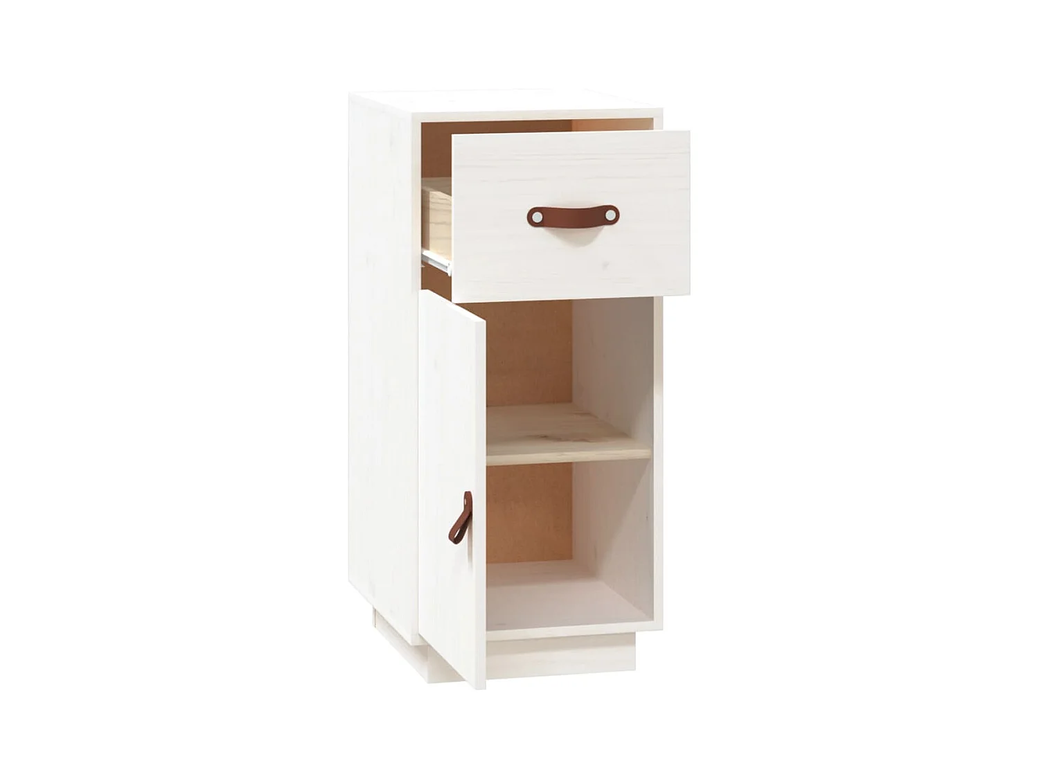 bahut commode armoire bois blanche 34 x 40 x 75 cm 02_0030287