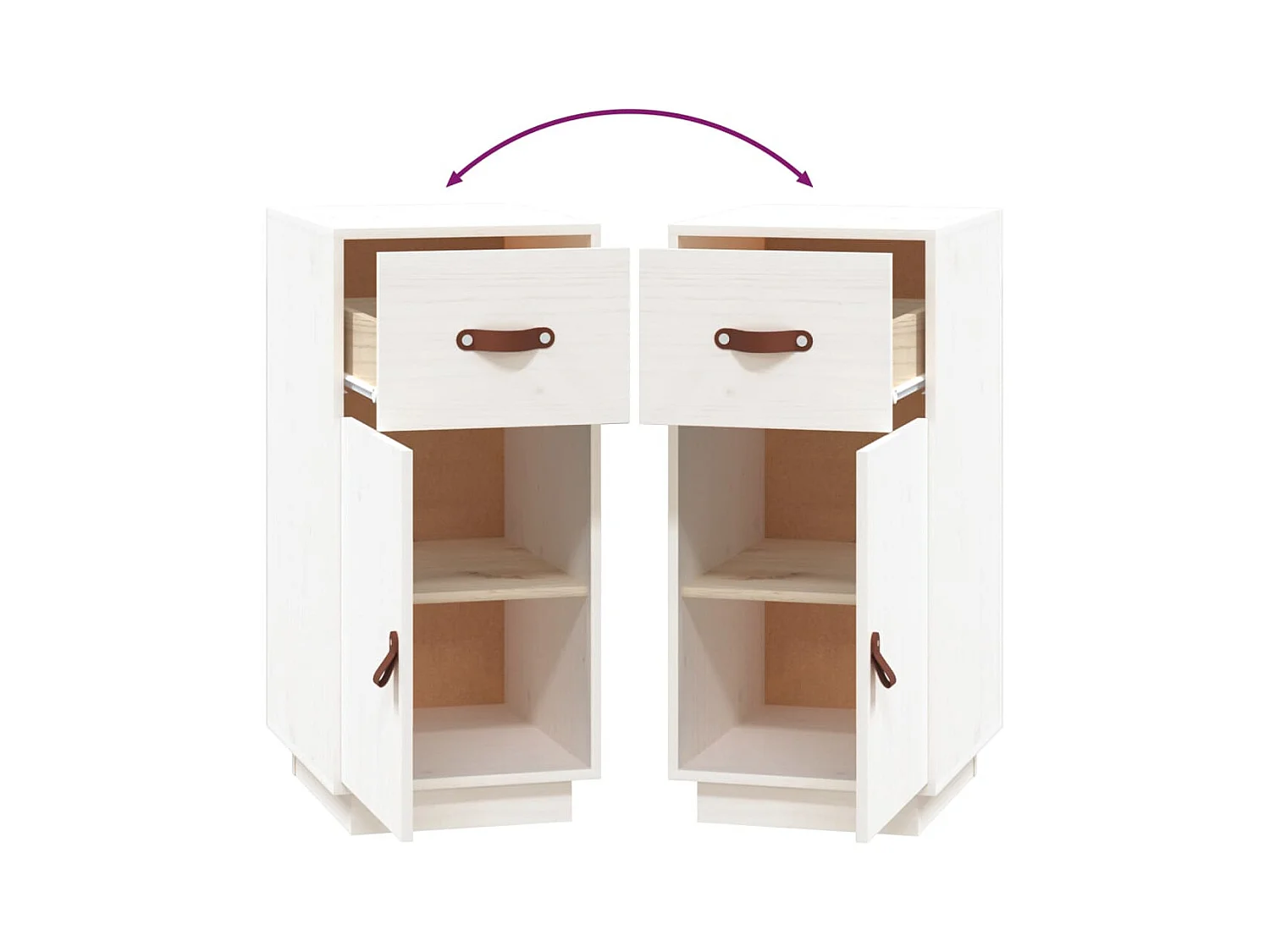 bahut commode armoire bois blanche 34 x 40 x 75 cm 02_0030287