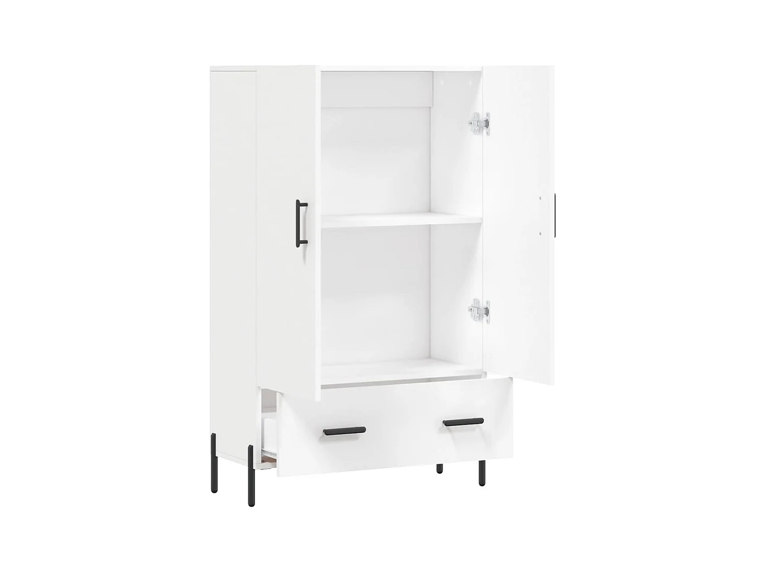 bahut commode armoire bois blanche 69.5 x 31 x 115 cm 02_0032500
