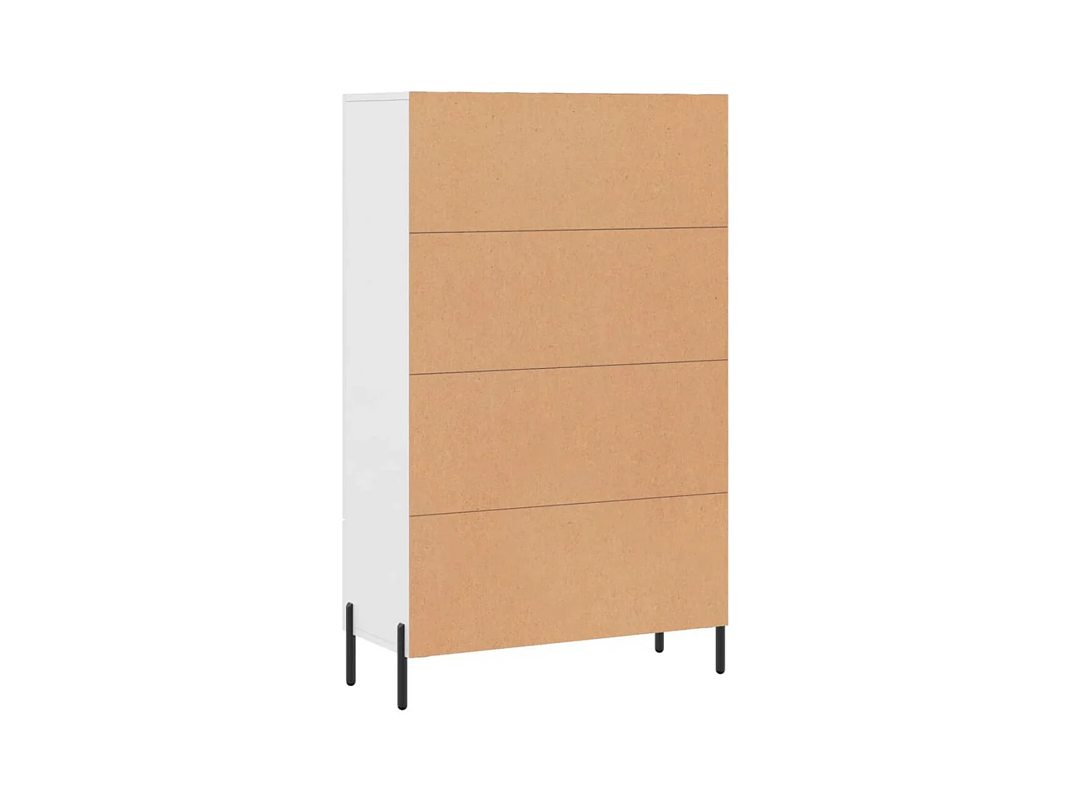 bahut commode armoire bois blanche 69.5 x 31 x 115 cm 02_0032500