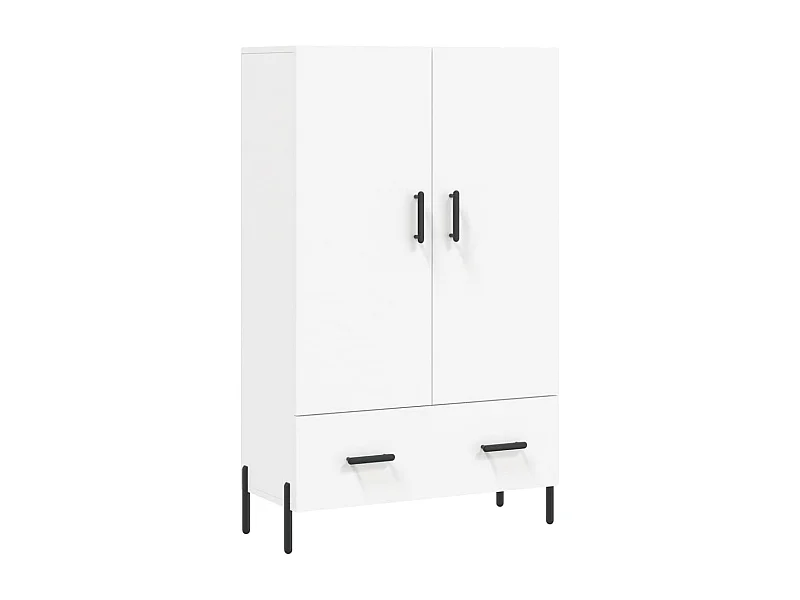 Credenza cassettiera mobile contenitore organizer cucina soggiorno soggiorno alta 69,5 x 31 x 115 cm derivati ​​del legno bianco 02_0032500