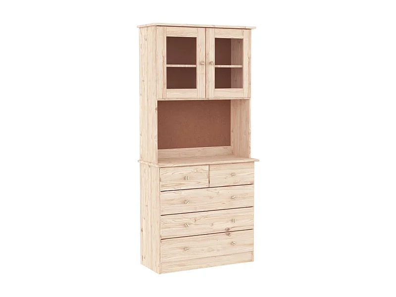 bahut commode armoire bois marron 77 x 35 x 165 cm 02_0029673