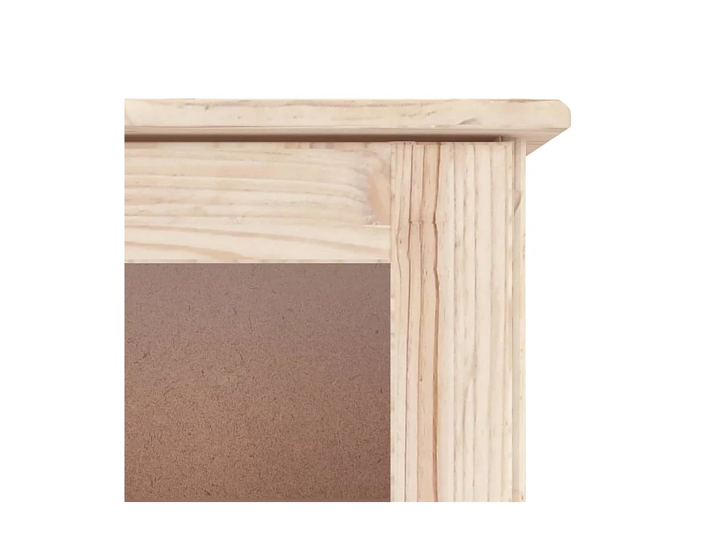 Credenza buffet cassettiera mobile contenitore organizer cucina soggiorno salotto ALTA 77 x 35 x 165 cm legno massello di pino marrone 02_0029673