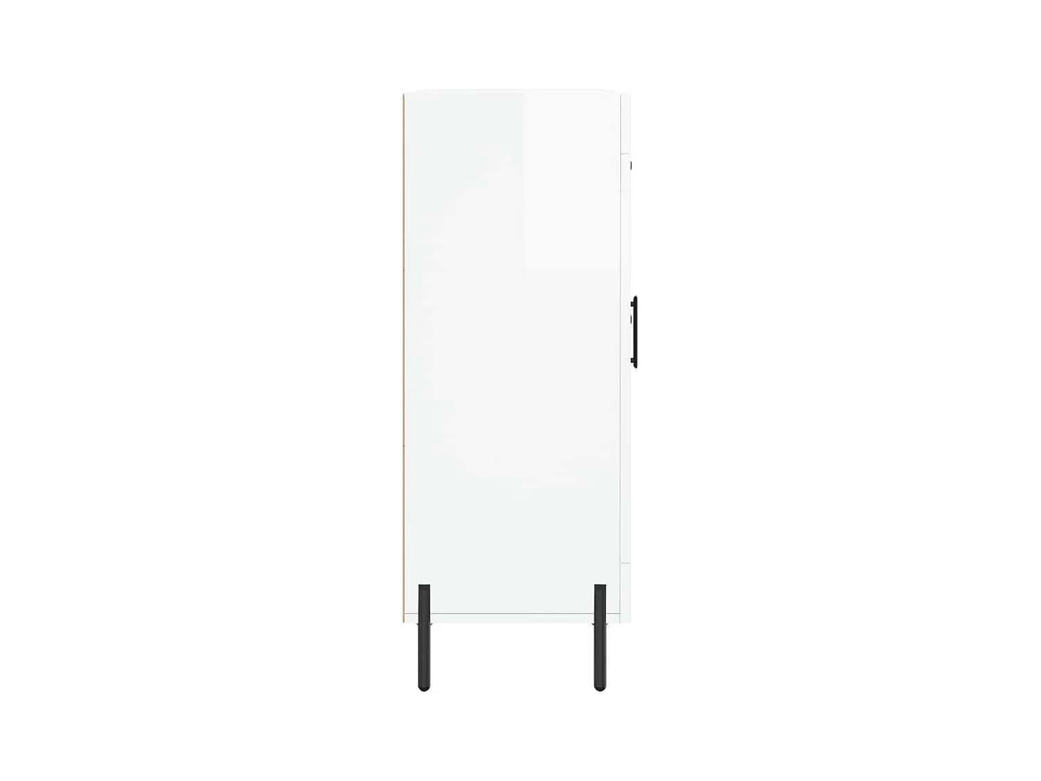 Credenza buffet cassettiera mobile contenitore organizer cucina soggiorno lucido 69,5 x 34 x 90 cm derivati ​​del legno bianco 02_0030728