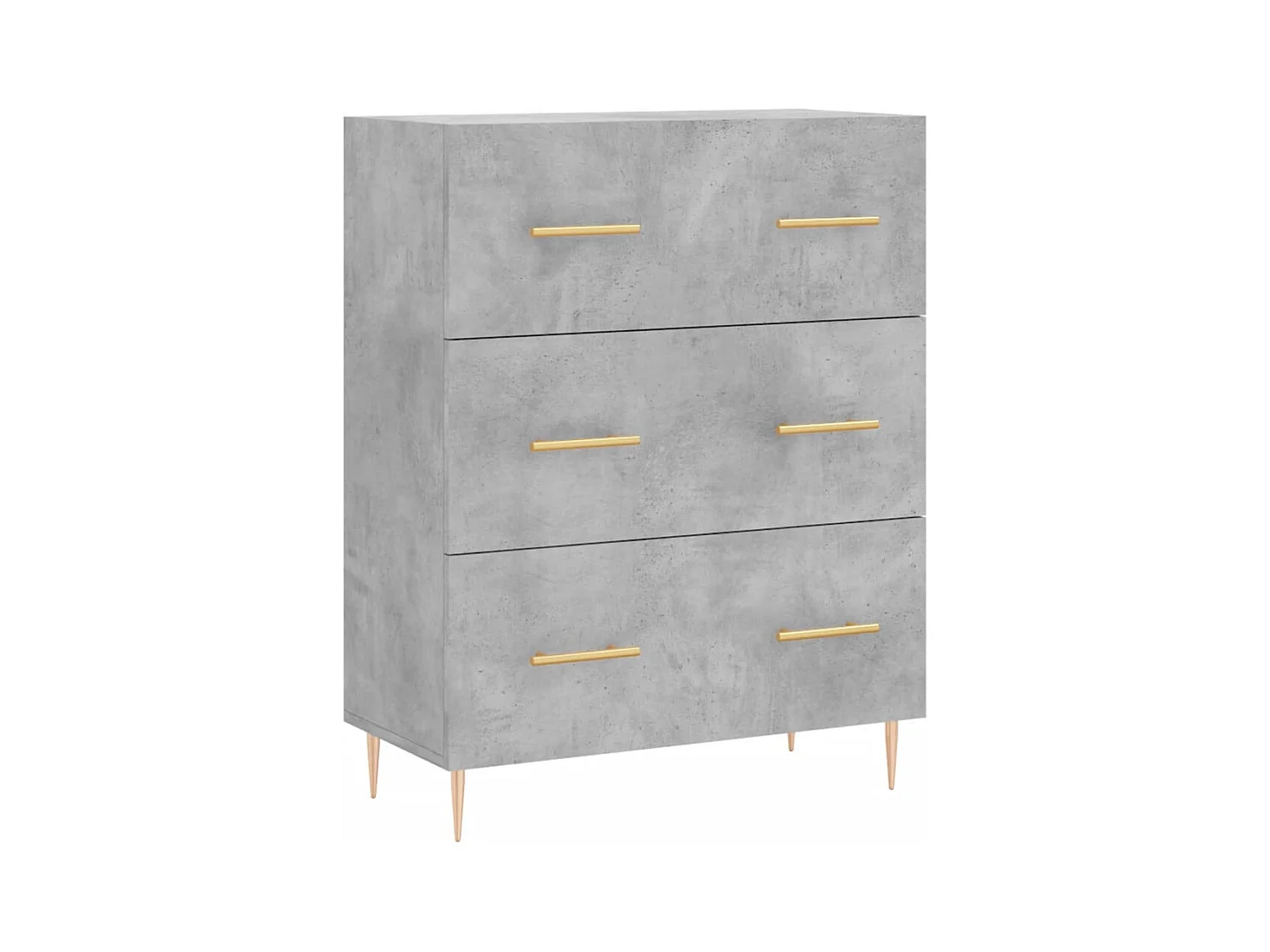 Aparador buffet cómoda armario mueble organizador cocina salón salón alto 69,5 x 34 x 180 cm madera contrachapada gris 02_0034505