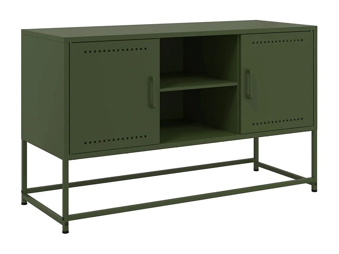 Credenza buffet cassettiera mobile contenitore organizer cucina soggiorno soggiorno alto 36 x 39 x 107 cm acciaio bianco 02_0032438