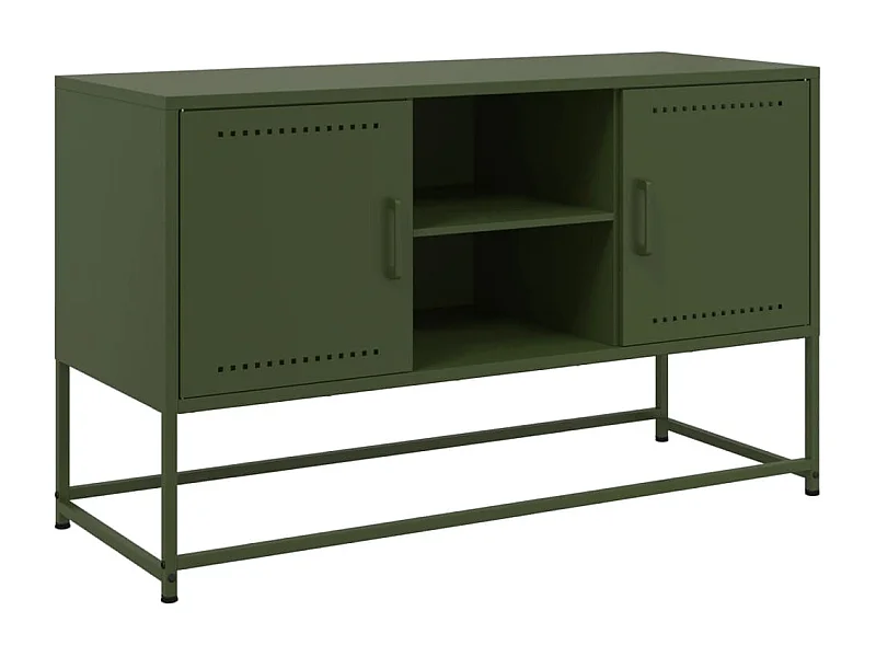 Credenza buffet cassettiera mobile contenitore organizer cucina soggiorno soggiorno alto 36 x 39 x 107 cm acciaio bianco 02_0032438