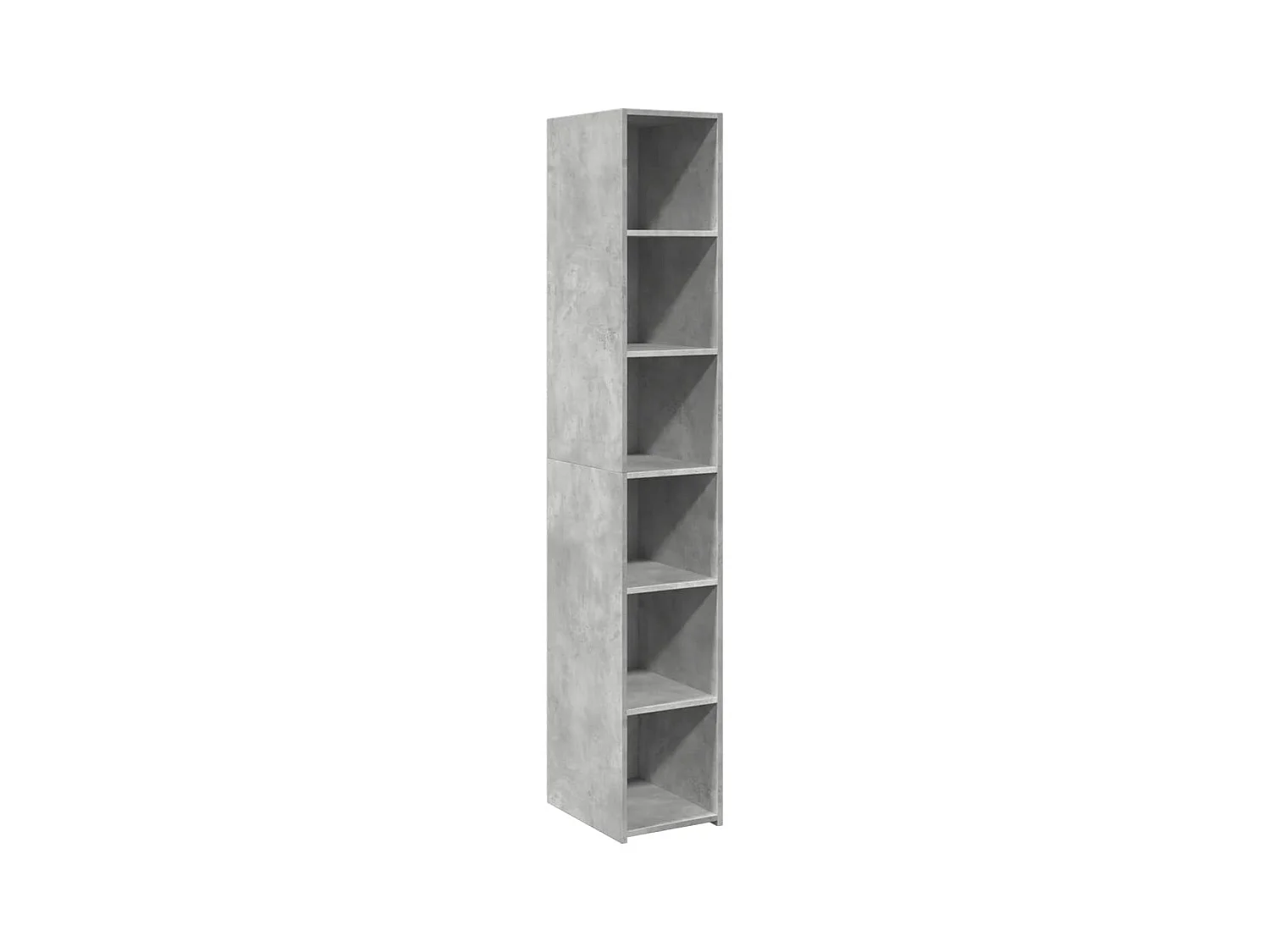 Aparador buffet cómoda mueble mueble de almacenamiento organizador cocina salón salón alto 30 x 41 x 185 cm madera contrachapada gris 02_0034234