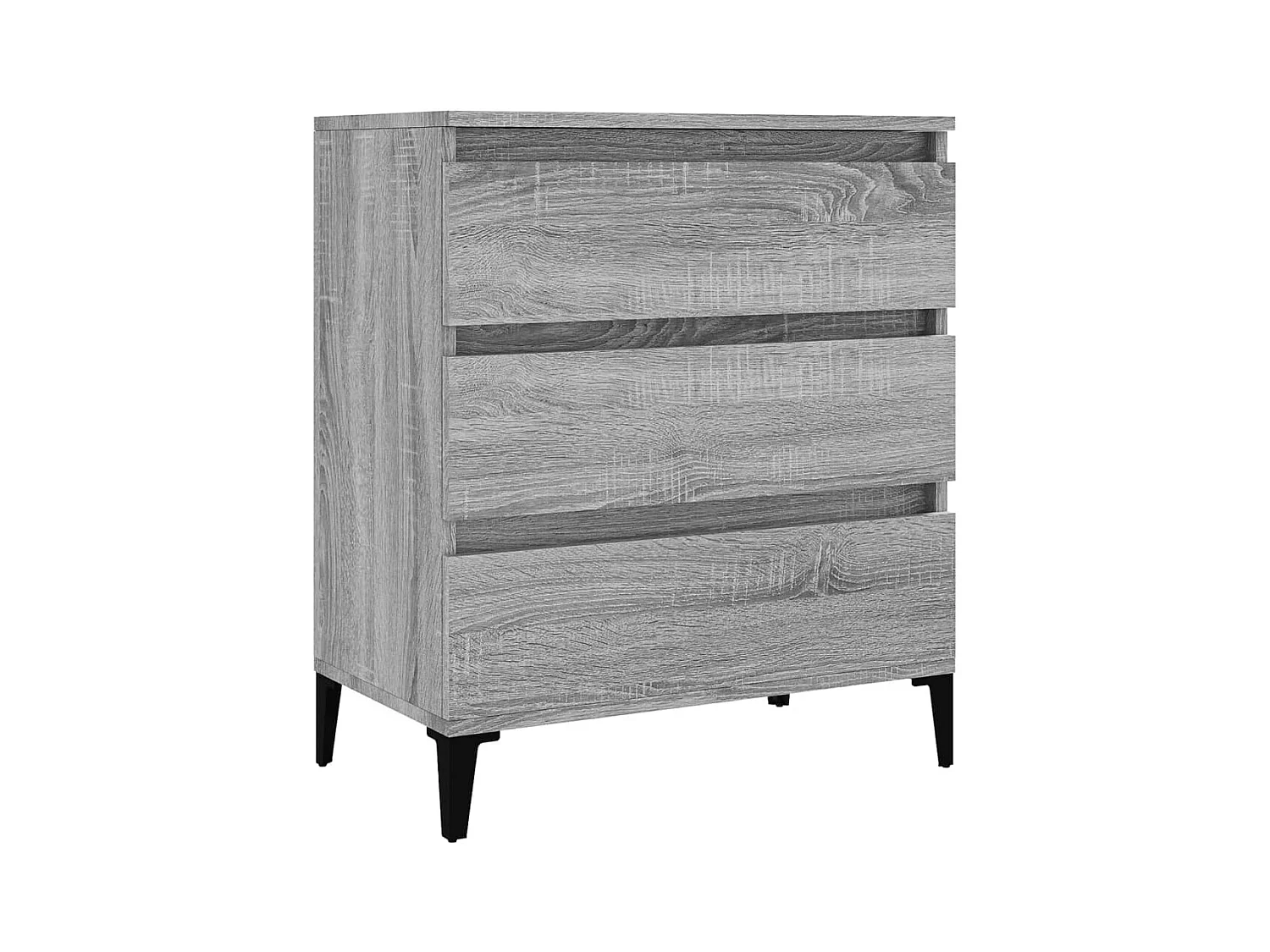 Aparador buffet cómoda armario unidad de almacenamiento organizador cocina salón salonsonoma 60 x 35 x 70 cm madera contrachapada gris 02_0036393