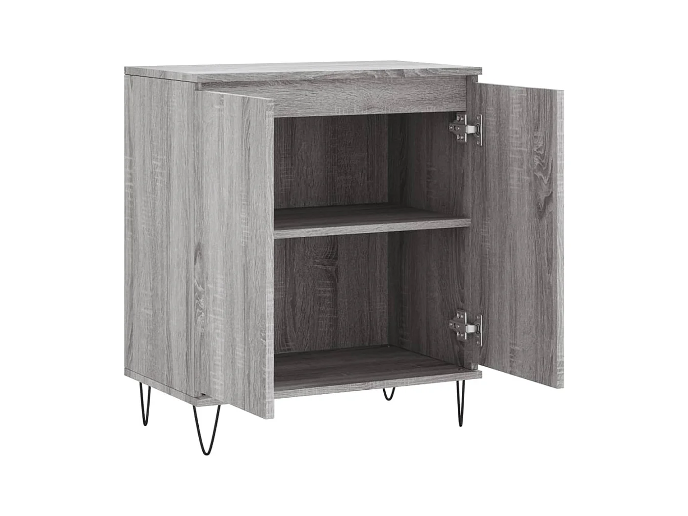 Aparador cómoda cómoda armario mueble organizador cocina salón salón Sonoma 60 x 35 x 70 cm madera contrachapada gris 02_0036405