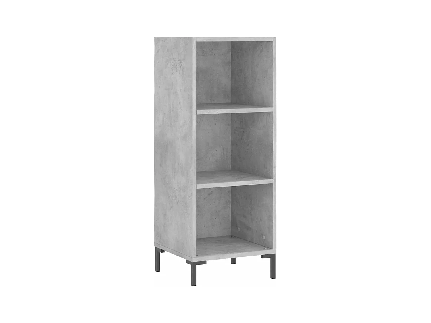 Aparador buffet cómoda mueble mueble de almacenaje organizador cocina salón salón 34,5 x 32,5 x 90 cm madera contrachapada gris 02_0031868