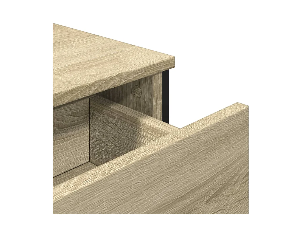 Aparador buffet cómoda armario unidad de almacenamiento organizador cocina salón salón Sonoma 97 x 32,5 x 74,5 cm madera contrachapada marrón 02_0031742