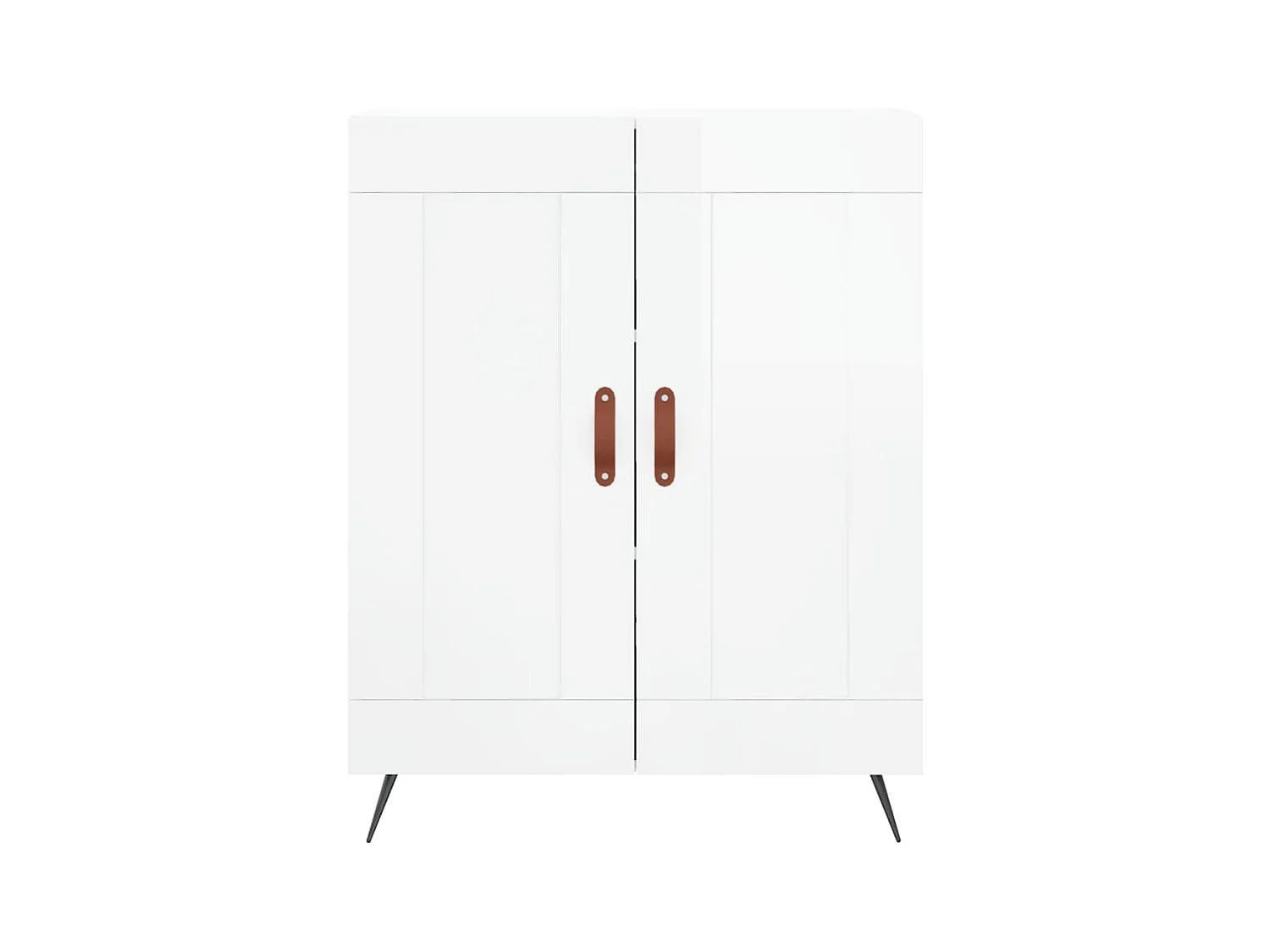 Credenza buffet cassettiera mobile contenitore organizer cucina soggiorno lucido 69,5 x 34 x 90 cm derivati ​​del legno bianco 02_0030710