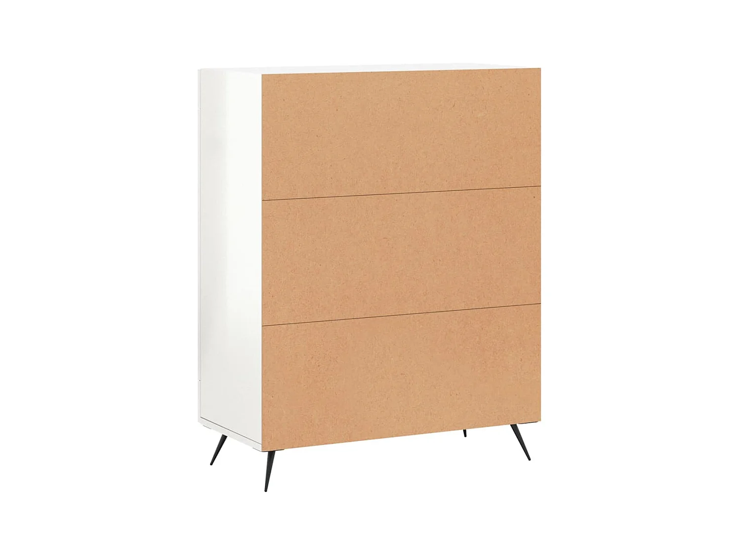 Credenza buffet cassettiera mobile contenitore organizer cucina soggiorno lucido 69,5 x 34 x 90 cm derivati ​​del legno bianco 02_0030710