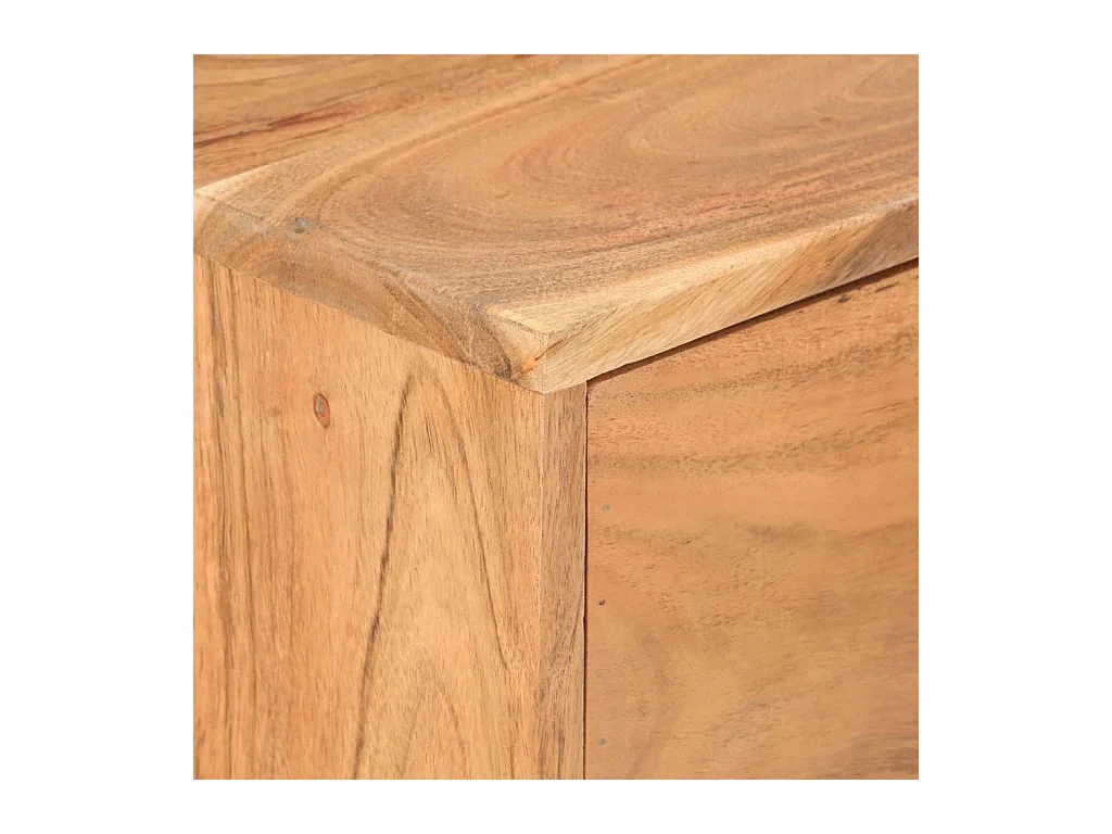 Aparador cómoda cómoda armario mueble organizador cocina salón salón 88 x 30 x 73 cm madera maciza de acacia marrón 02_0029666