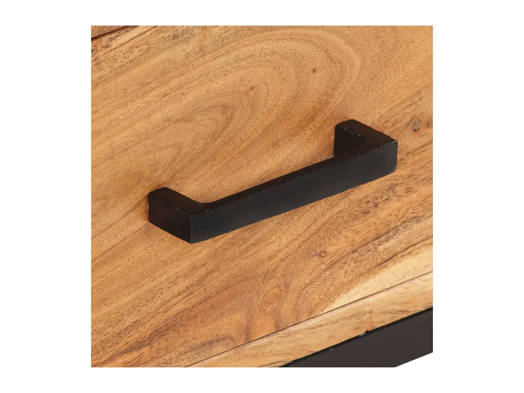 Aparador cómoda cómoda armario mueble organizador cocina salón salón 88 x 30 x 73 cm madera maciza de acacia marrón 02_0029666