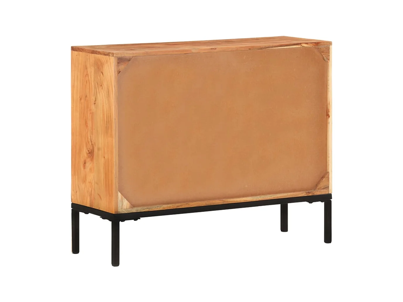 Aparador cómoda cómoda armario mueble organizador cocina salón salón 88 x 30 x 73 cm madera maciza de acacia marrón 02_0029666