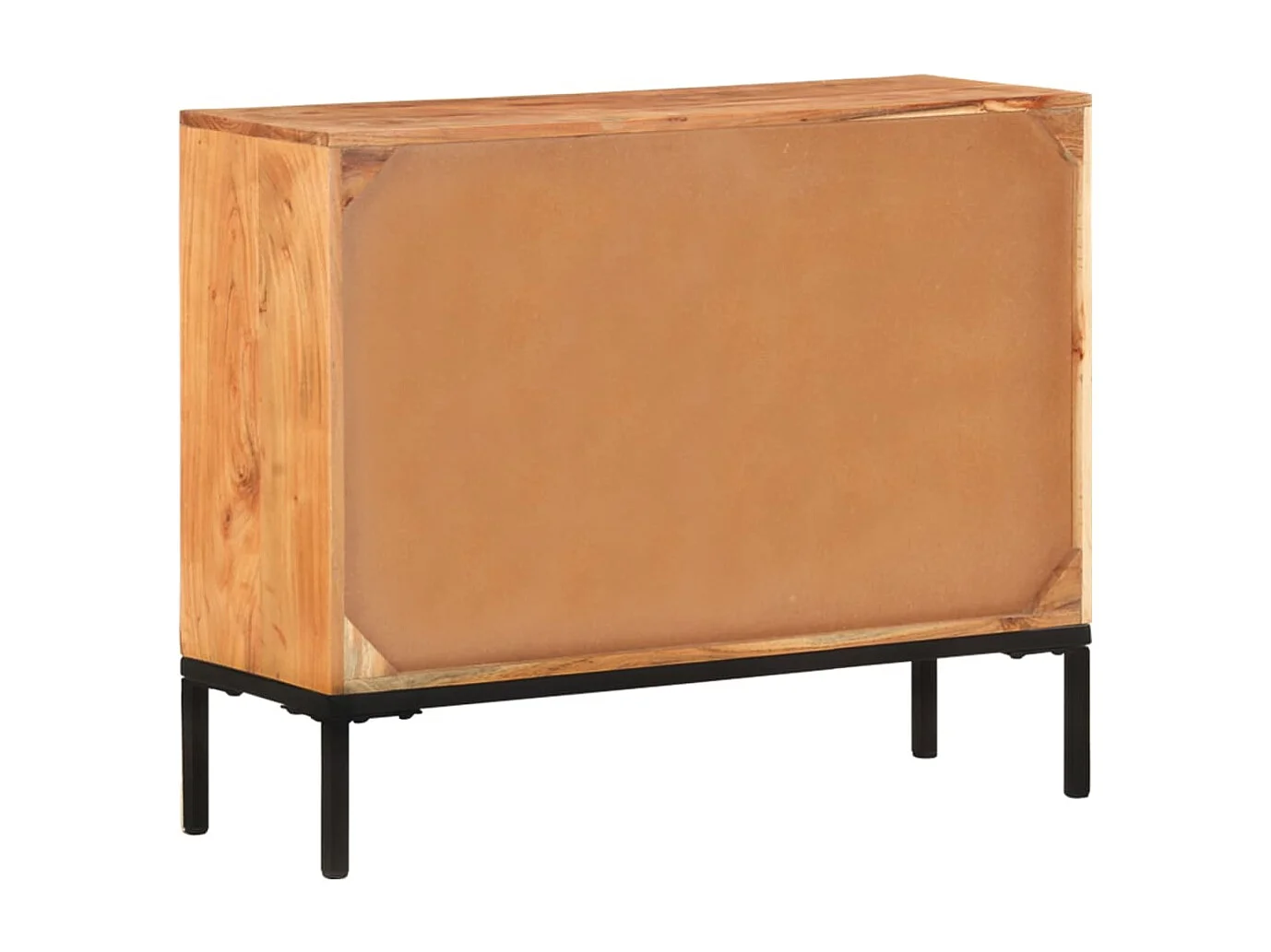 Credenza cassettiera mobile contenitore organizer cucina soggiorno soggiorno 88 x 30 x 73 cm legno massello di acacia marrone 02_0029666