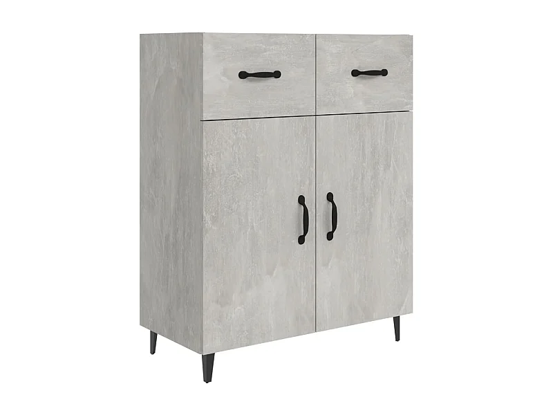 Aparador cômoda armário armário organizador cozinha sala sala 69,5 x 34 x 90 cm madeira trabalhada cinza 02_0032078