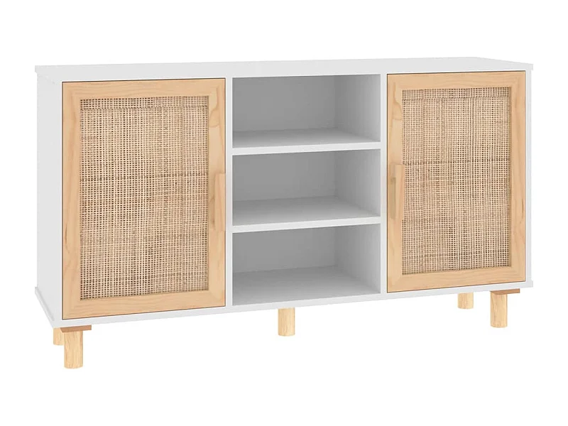 bahut commode armoire bois blanche 105 x 30 x 60 cm 02_0030188