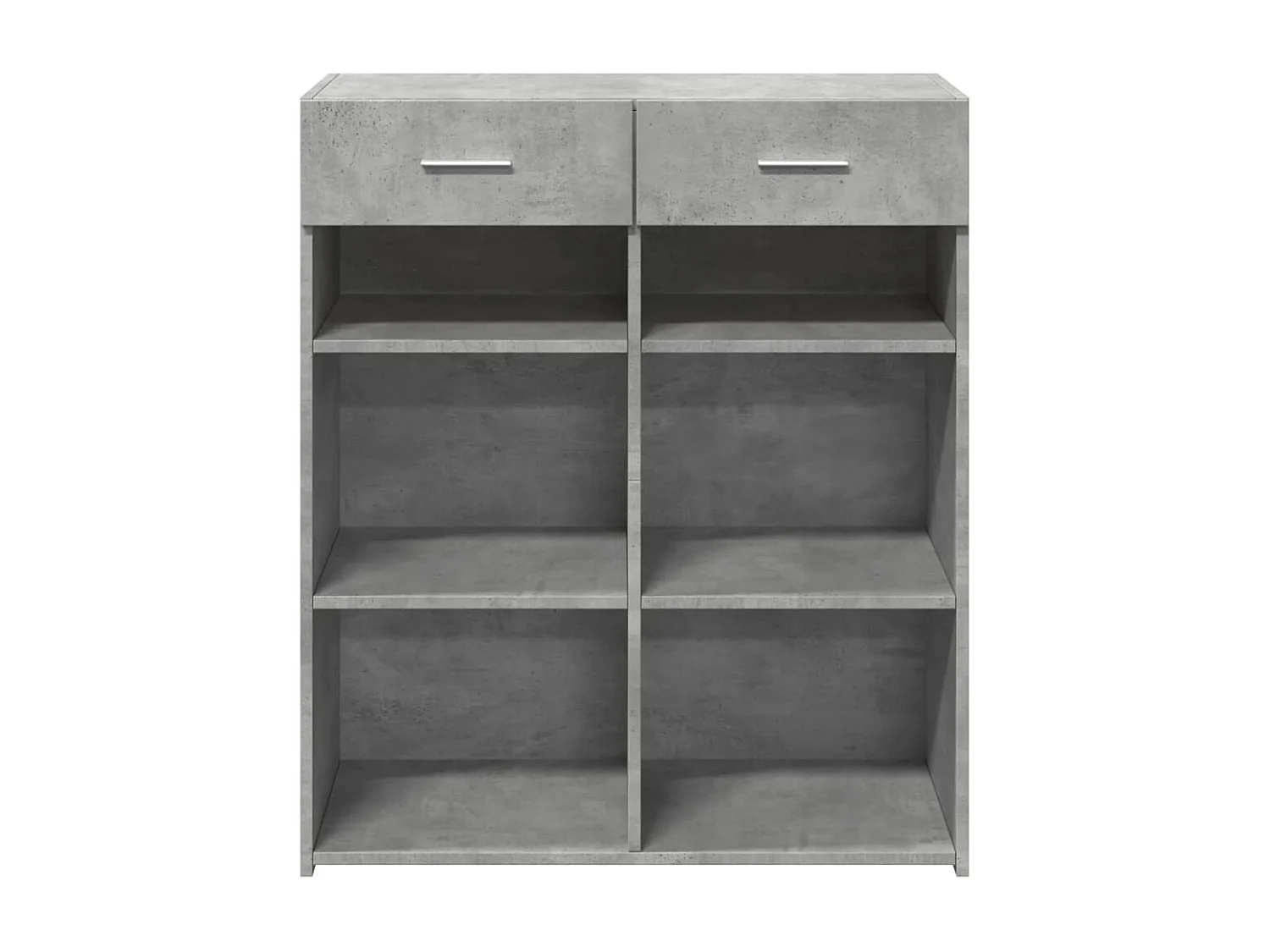 Credenza buffet cassettiera mobile contenitore organizer cucina soggiorno soggiorno 80 x 42,5 x 93 cm derivati ​​del legno grigio 02_0032108