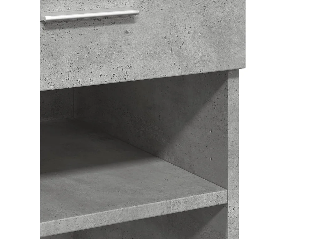 Credenza buffet cassettiera mobile contenitore organizer cucina soggiorno soggiorno 80 x 42,5 x 93 cm derivati ​​del legno grigio 02_0032108