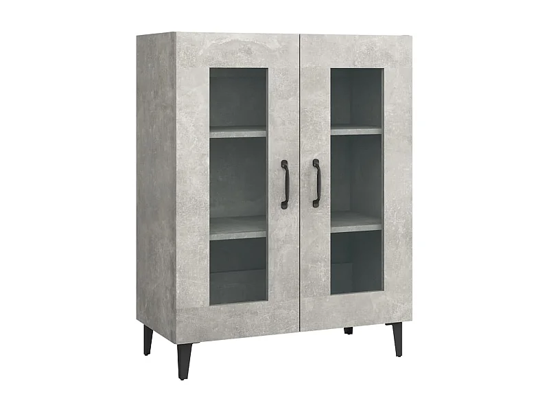 Credenza buffet cassettiera mobile contenitore organizer cucina soggiorno soggiorno 69,5 x 34 x 90 cm derivati ​​del legno grigio 02_0032057