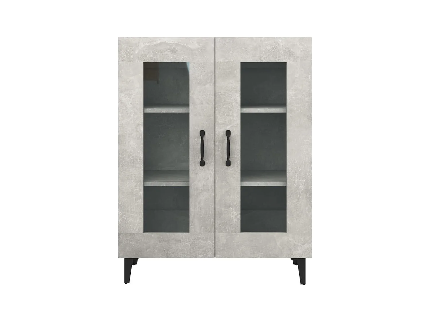 Credenza buffet cassettiera mobile contenitore organizer cucina soggiorno soggiorno 69,5 x 34 x 90 cm derivati ​​del legno grigio 02_0032057