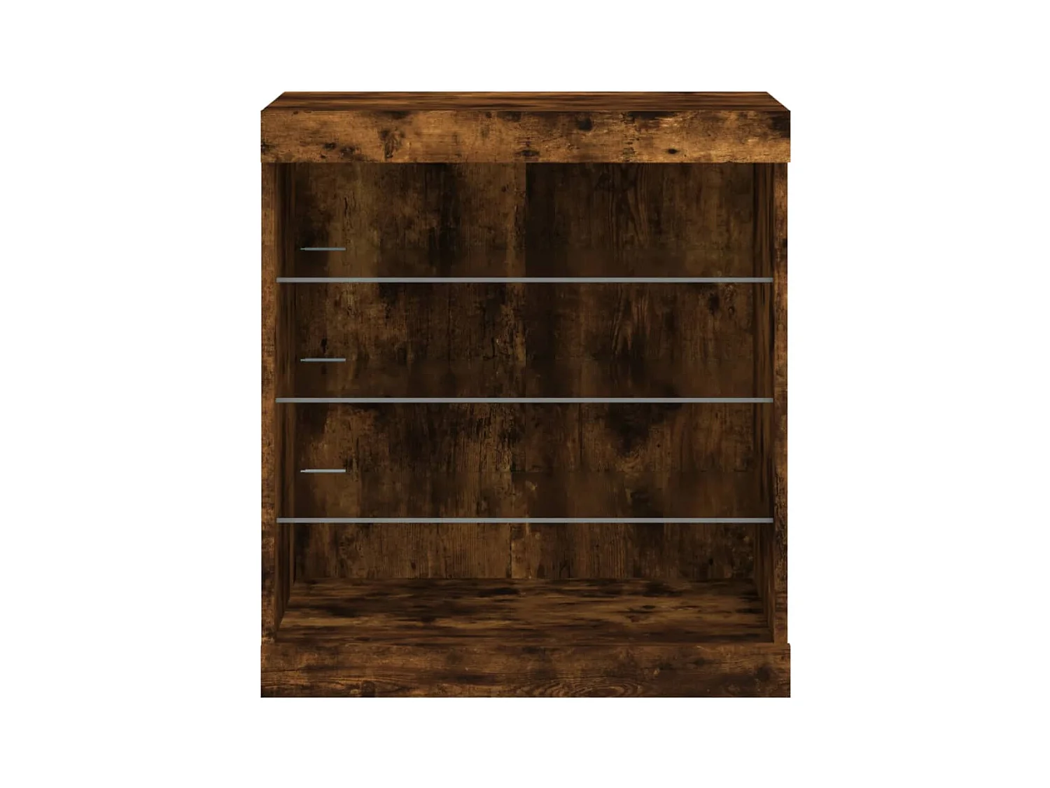 Aparador cômoda armário armário organizador cozinha sala sala com luzes LED 60,5 x 37 x 67 cm marrom 02_0029889