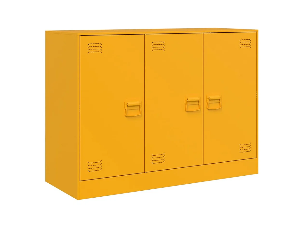 bahut commode armoire jaune 99 x 39 x 73 cm 02_0035712