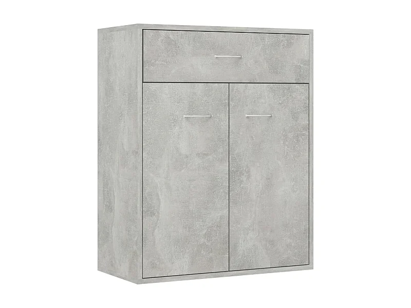 Aparador buffet cómoda mueble mueble de almacenaje organizador cocina salón salón 60 x 30 x 75 cm madera contrachapada gris 02_0031959