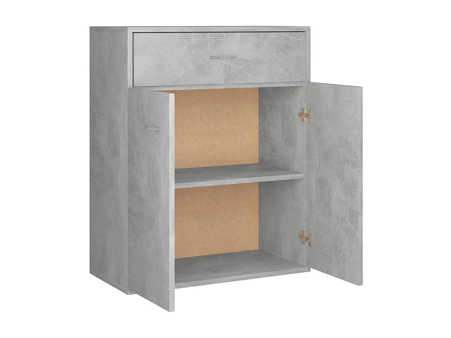 Aparador buffet cômoda armário organizador cozinha sala sala 60 x 30 x 75 cm madeira trabalhada cinza 02_0031959