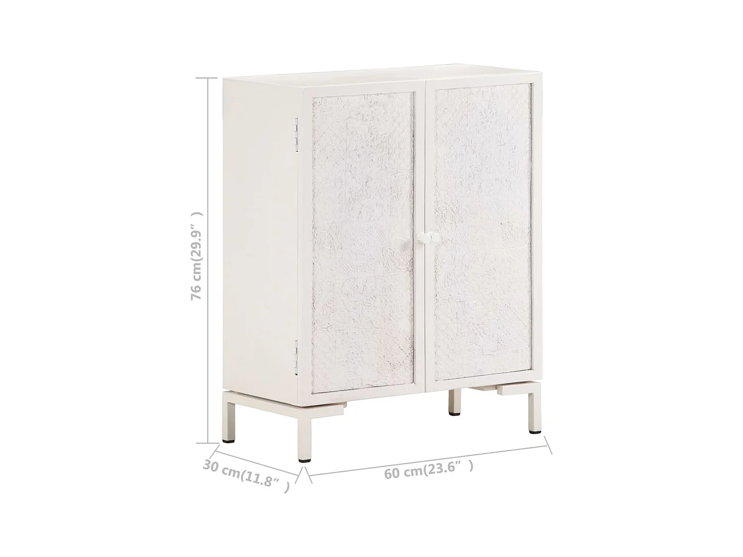 bahut commode armoire bois blanche 60 x 30 x 76 cm 02_0029604