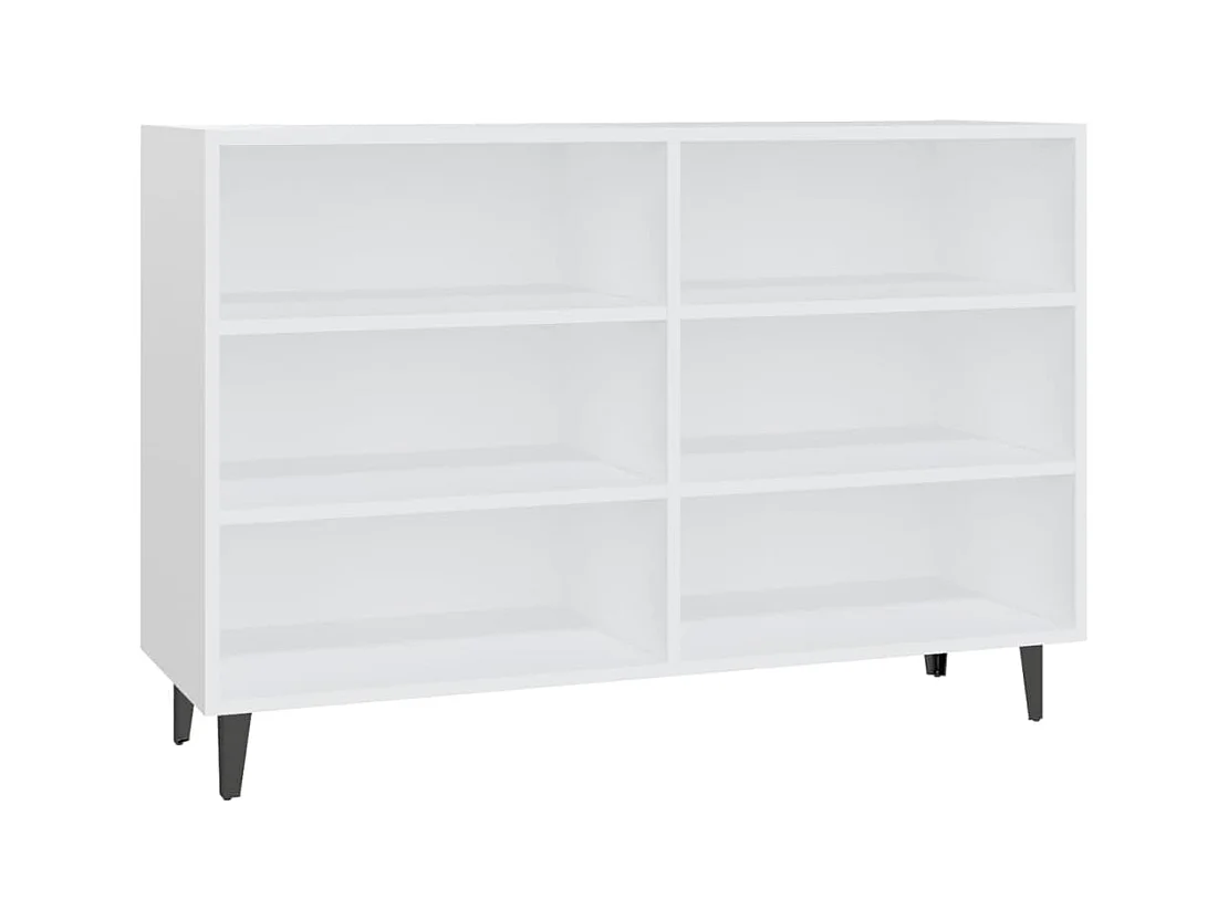 Aparador buffet cómoda mueble mueble de almacenaje organizador cocina salón salón 103,5 x 35 x 70 cm madera contrachapada blanco 02_0030179